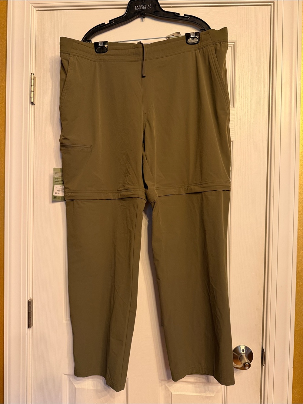 REI Olive Convertible Zip-Off Hiking Pants